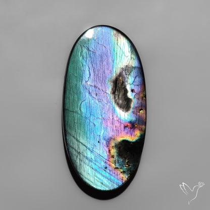 Sea Green Spectrolite Cabochon