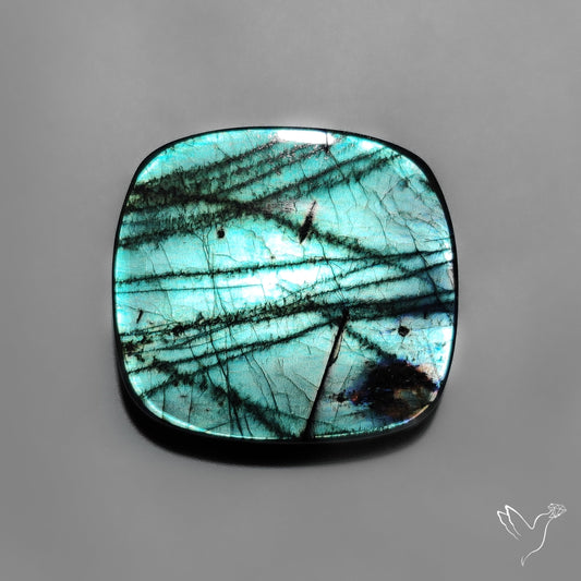 Sea Green Spectrolite Cabochon