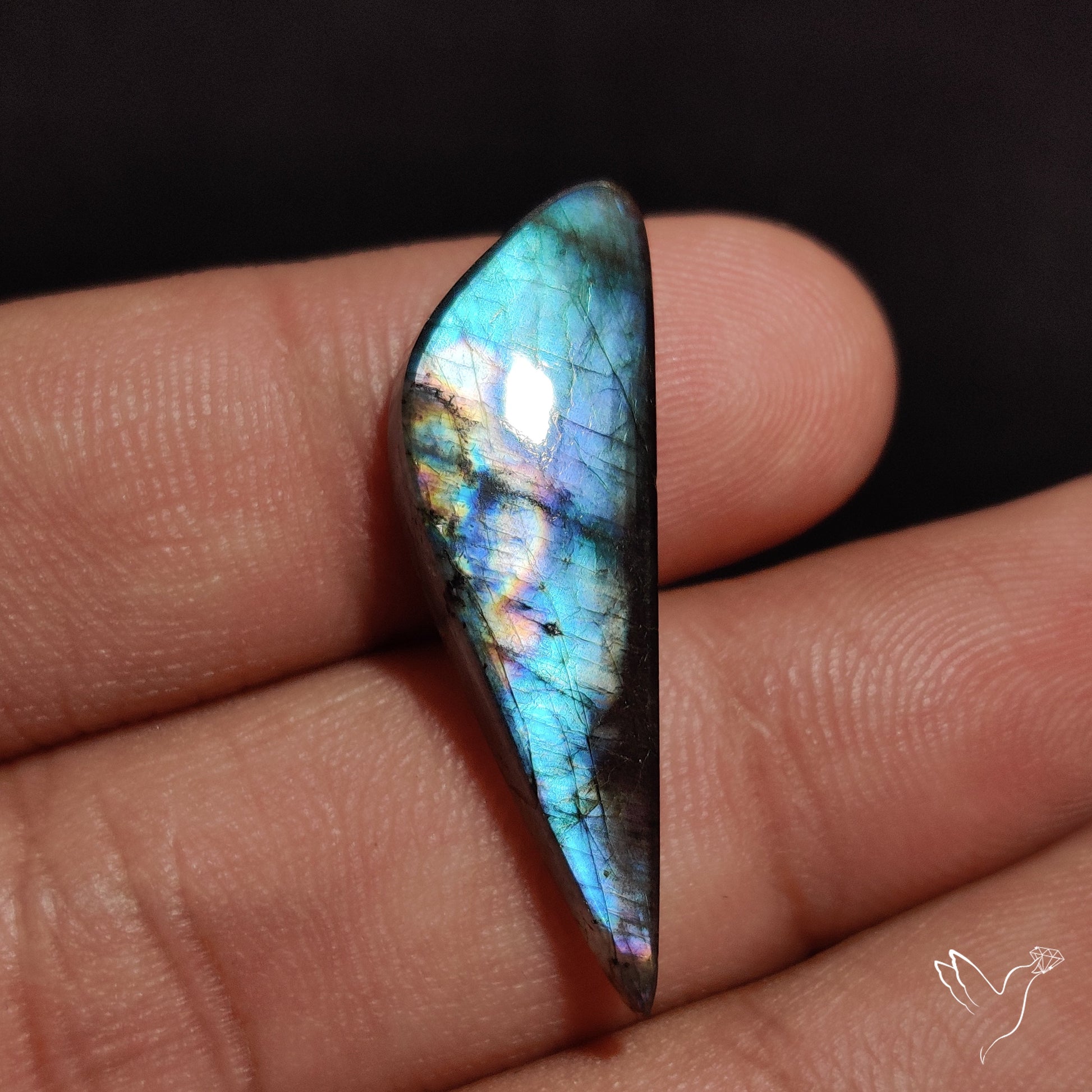 Sea Green Spectrolite Cabochon
