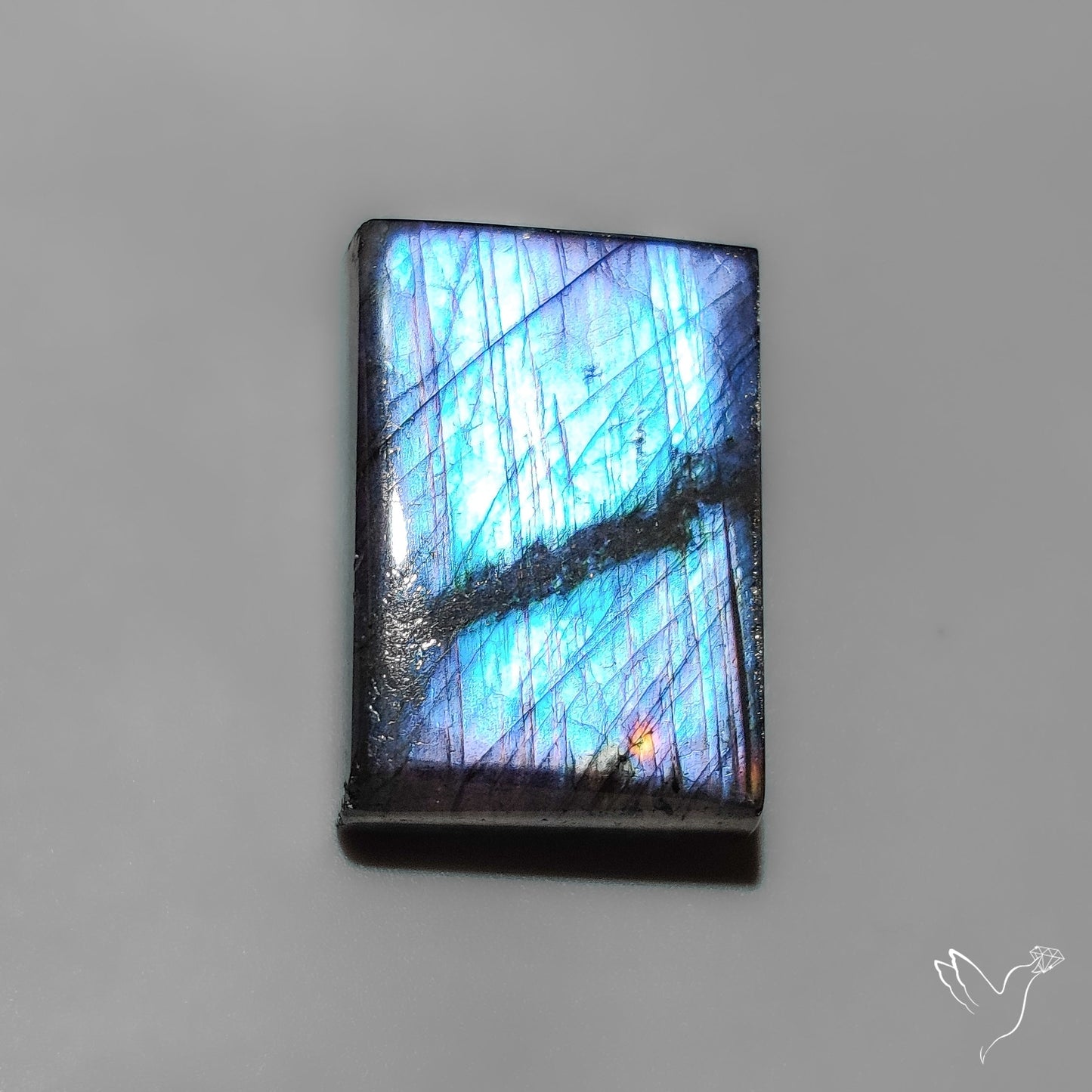 Sea Green Spectrolite Cabochon