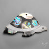 Mother Of Pearl And Abalone Shell Inlay Tortoise Carving