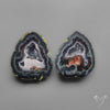 Tabasco Baby Geode Druzy Pair