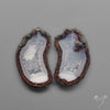 Tabasco Baby Geode Druzy Pair