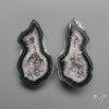 Tabasco Baby Geode Druzy Pair