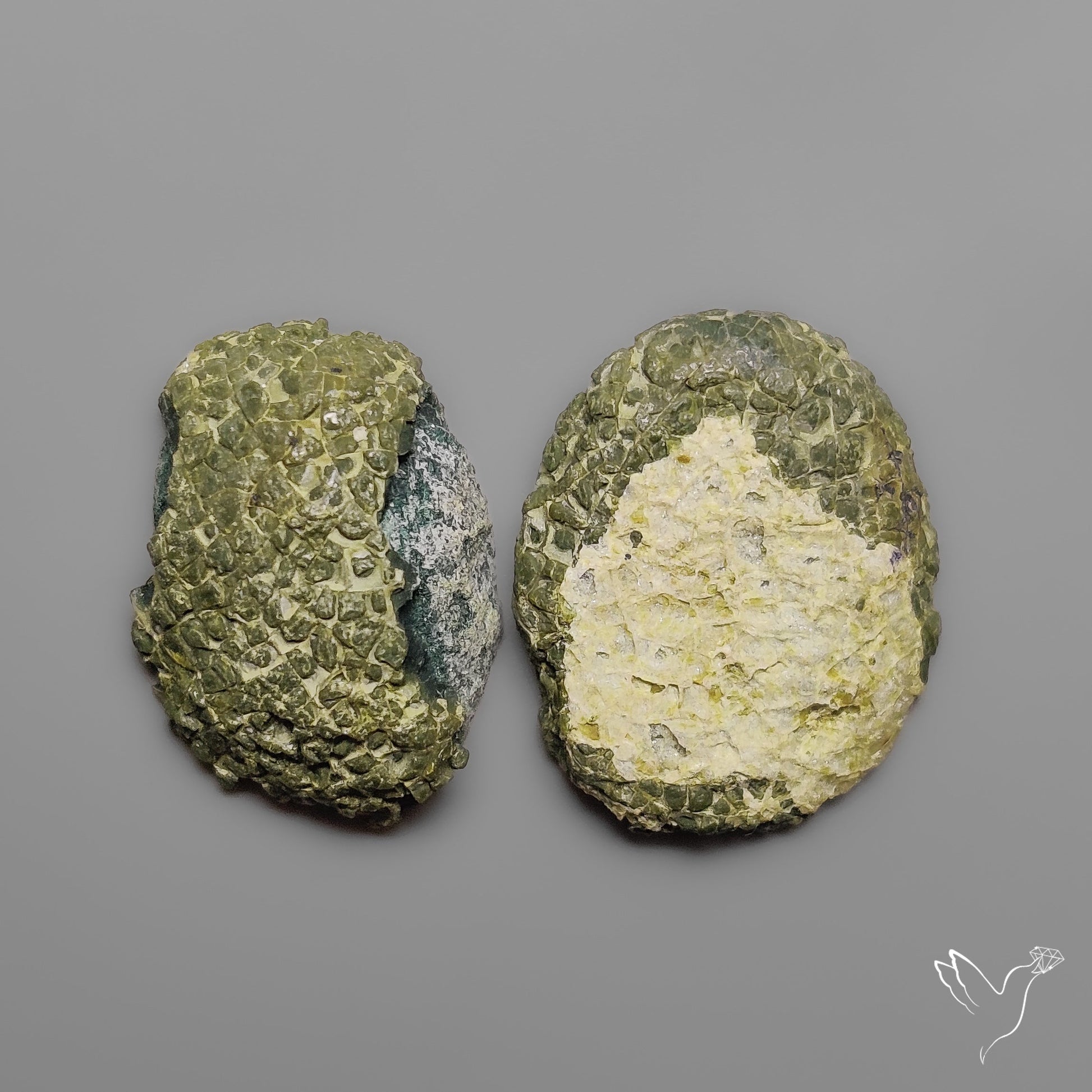 Tabasco Baby Geode Druzy Pair