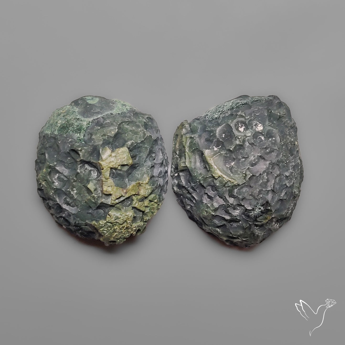 Tabasco Baby Geode Druzy Pair