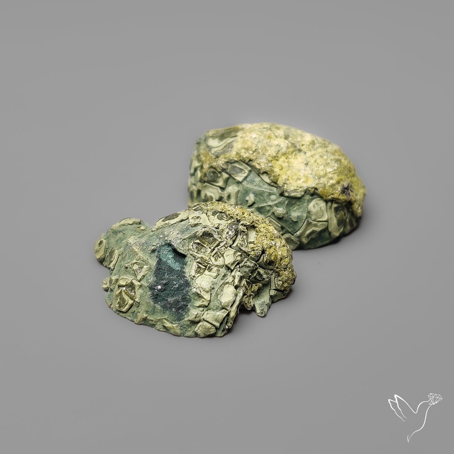 Tabasco Baby Geode Druzy Pair