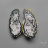 Tabasco Baby Geode Druzy Pair