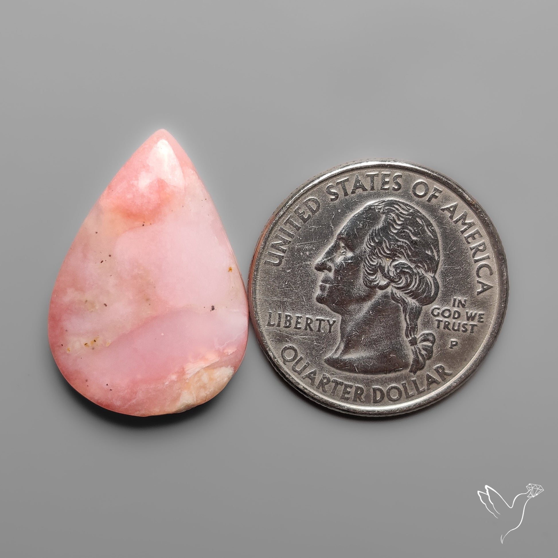Peruvian Pink Opal Cabochon
