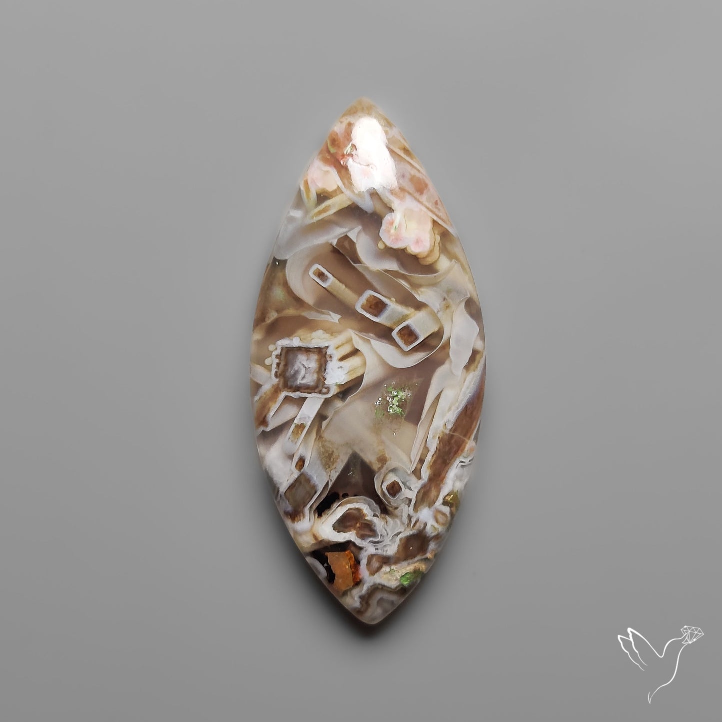 Turkish Tube Agate Cabochon