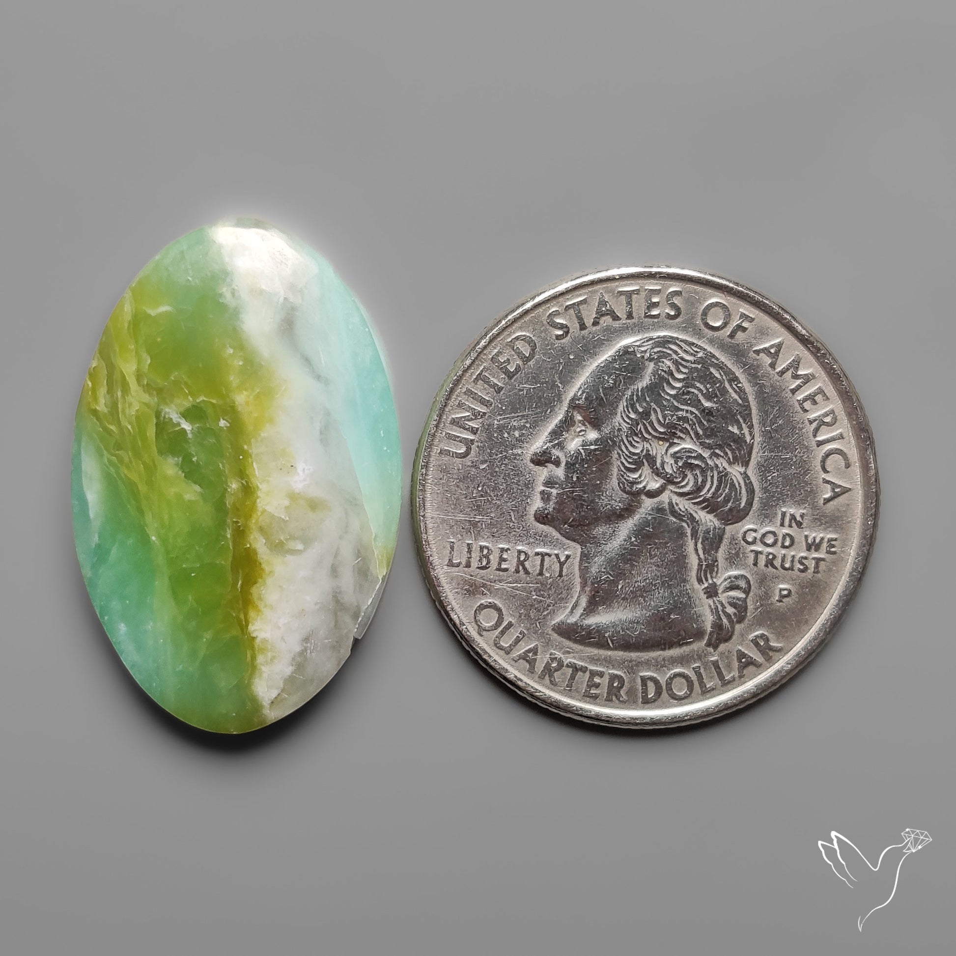 Peruvian Blue Opal Cabochon