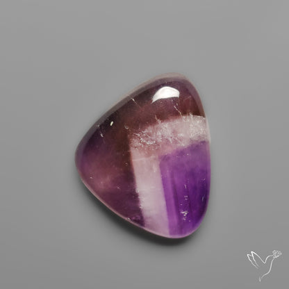 Chevron Amethyst Cabochon