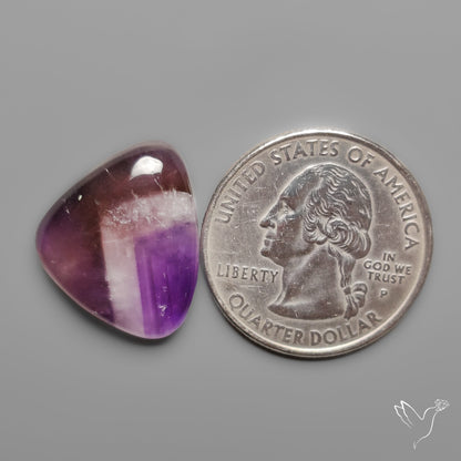 Chevron Amethyst Cabochon