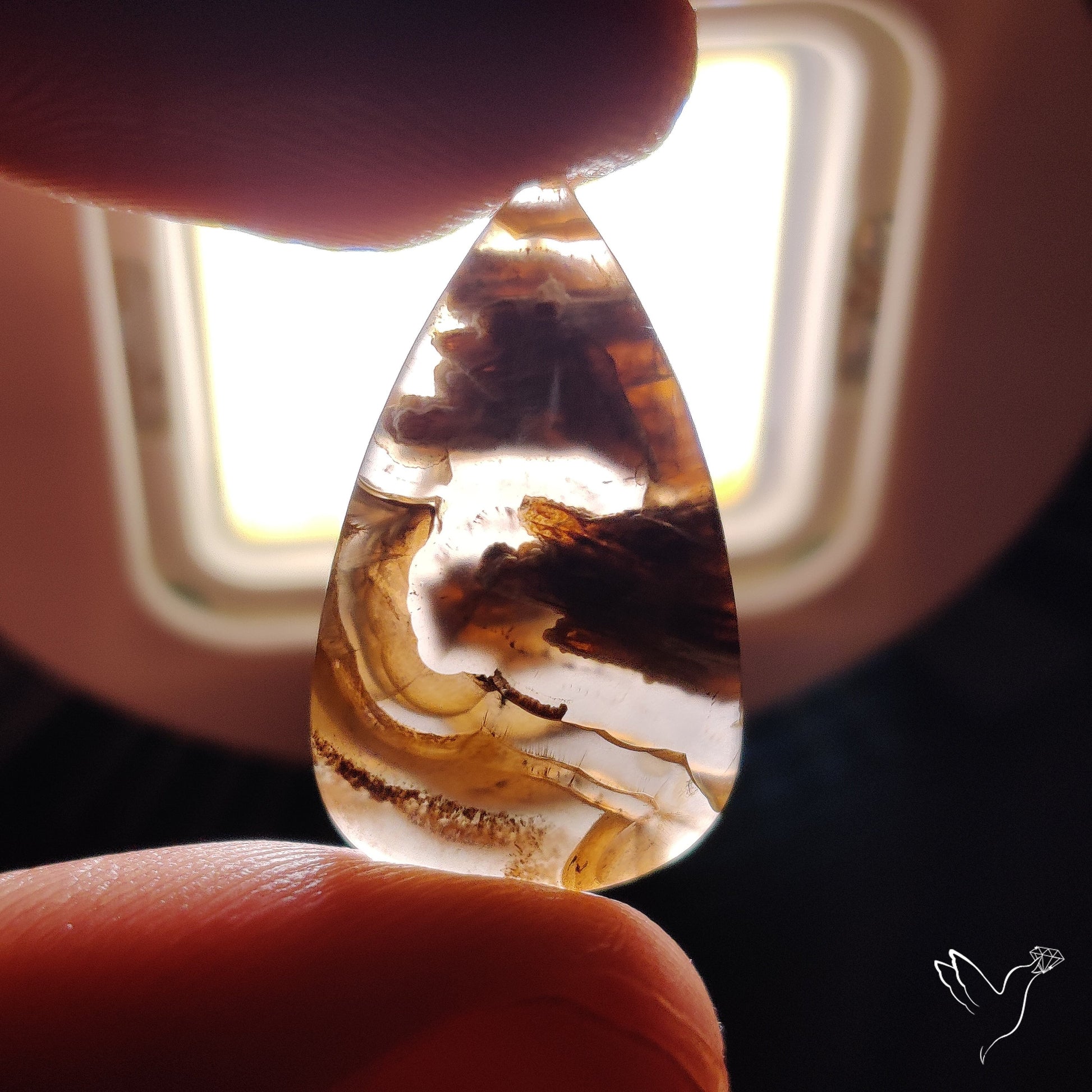 Turkish Tube Agate Cabochon