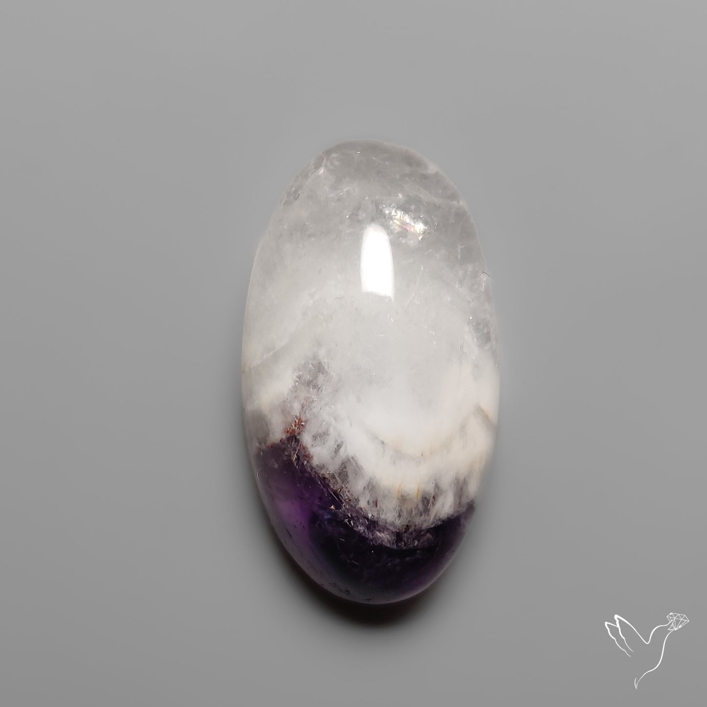 Chevron Amethyst Cabochon