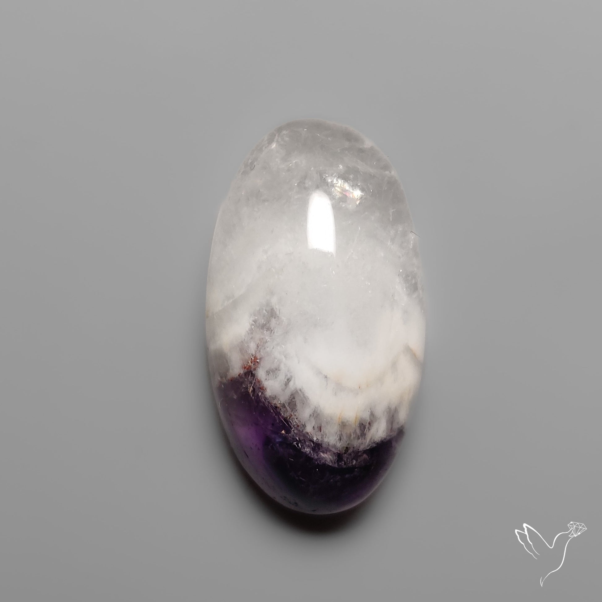 Chevron Amethyst Cabochon