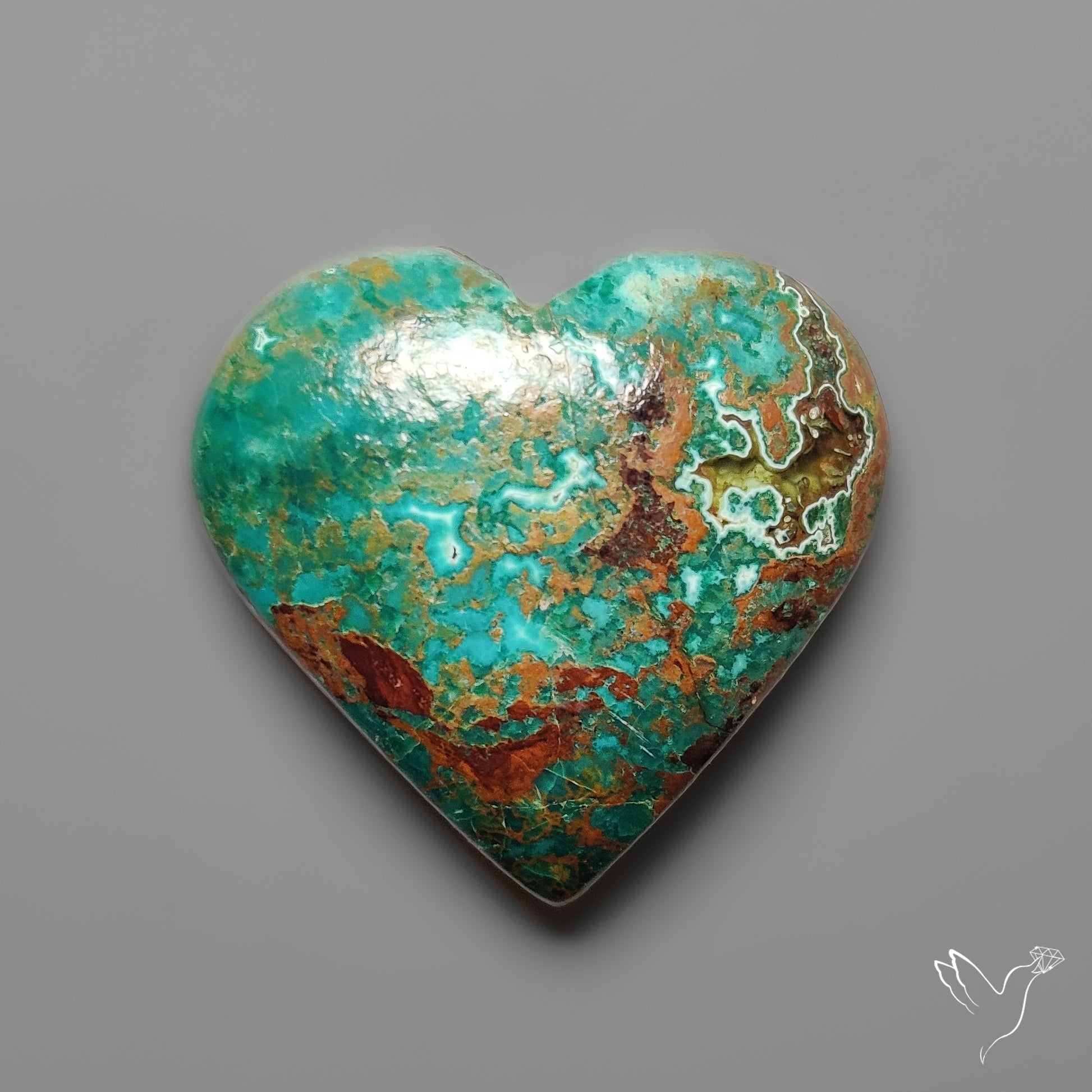 Parrot Wing Chrysocolla Cabochon