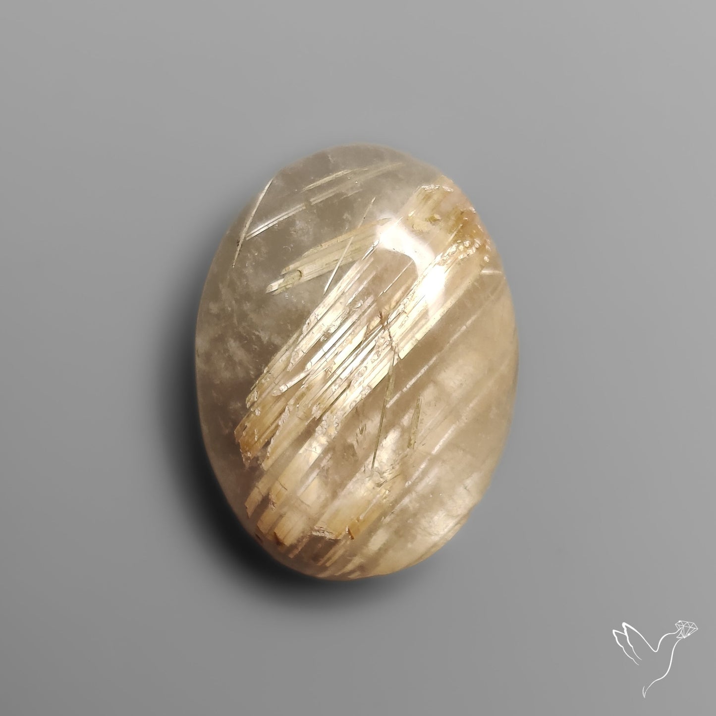Golden Rutilated Quartz Cabochon