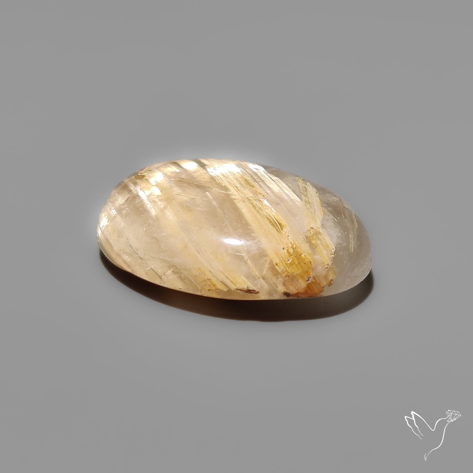 Golden Rutilated Quartz Cabochon