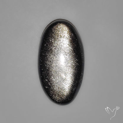 Silversheen Obsidian Cabochon