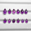 Faceted Amethyst Drops Set