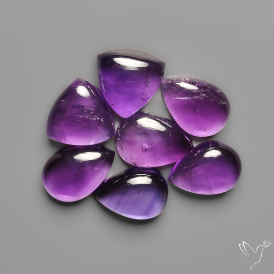 Amethysts Lot Gem Cabochons