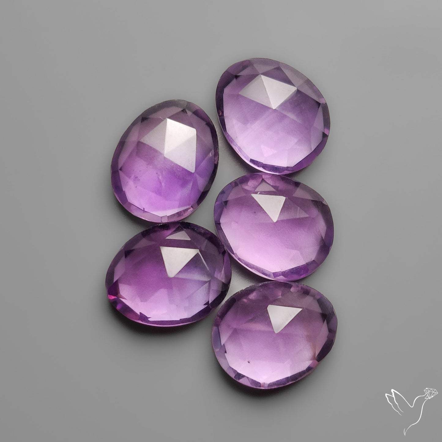 Rose Cut Amethysts Lot
