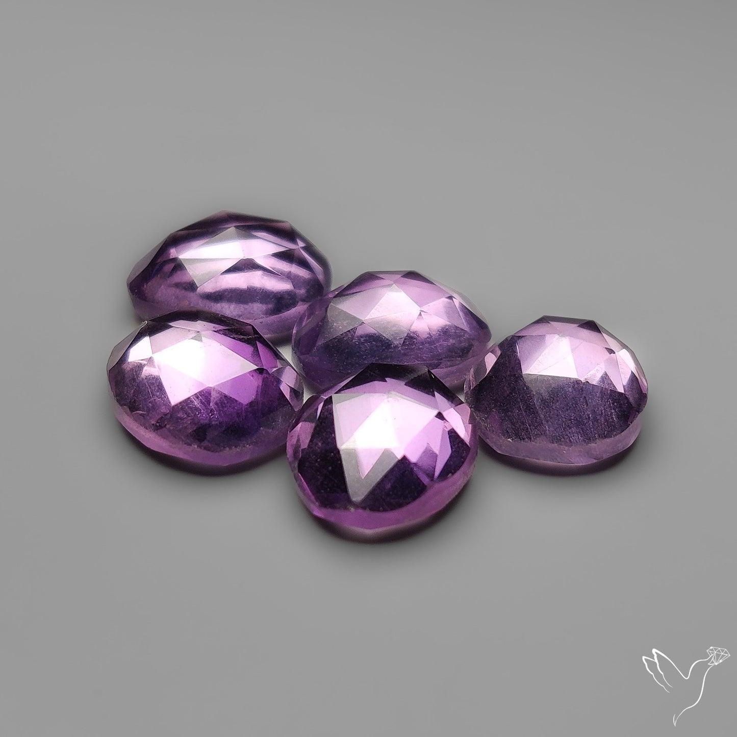 Rose Cut Amethysts Lot