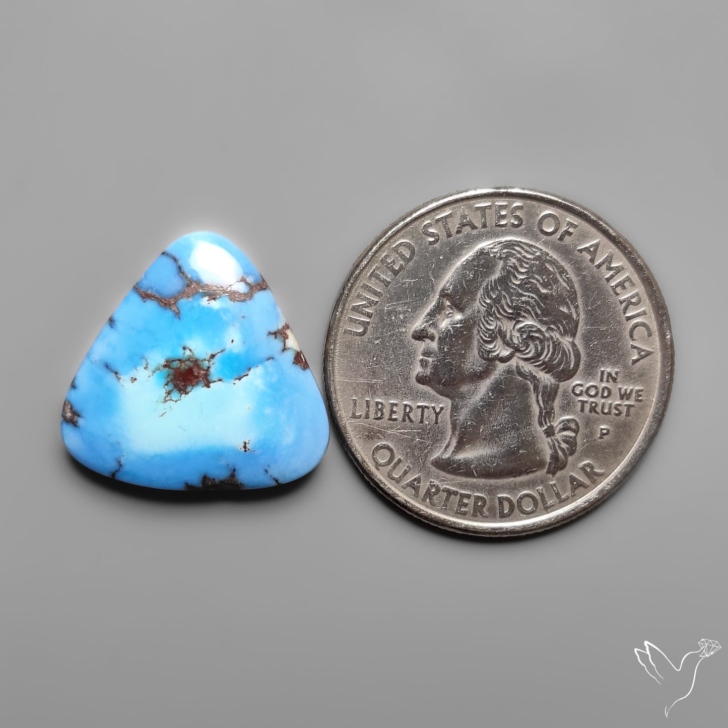 Golden Hill Turquoise Rare Top Grade Cabochon