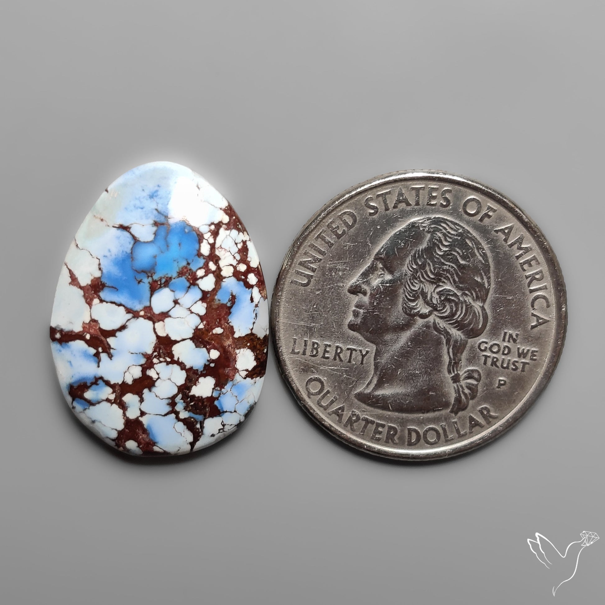 Golden Hill Turquoise Rare Top Grade Cabochon