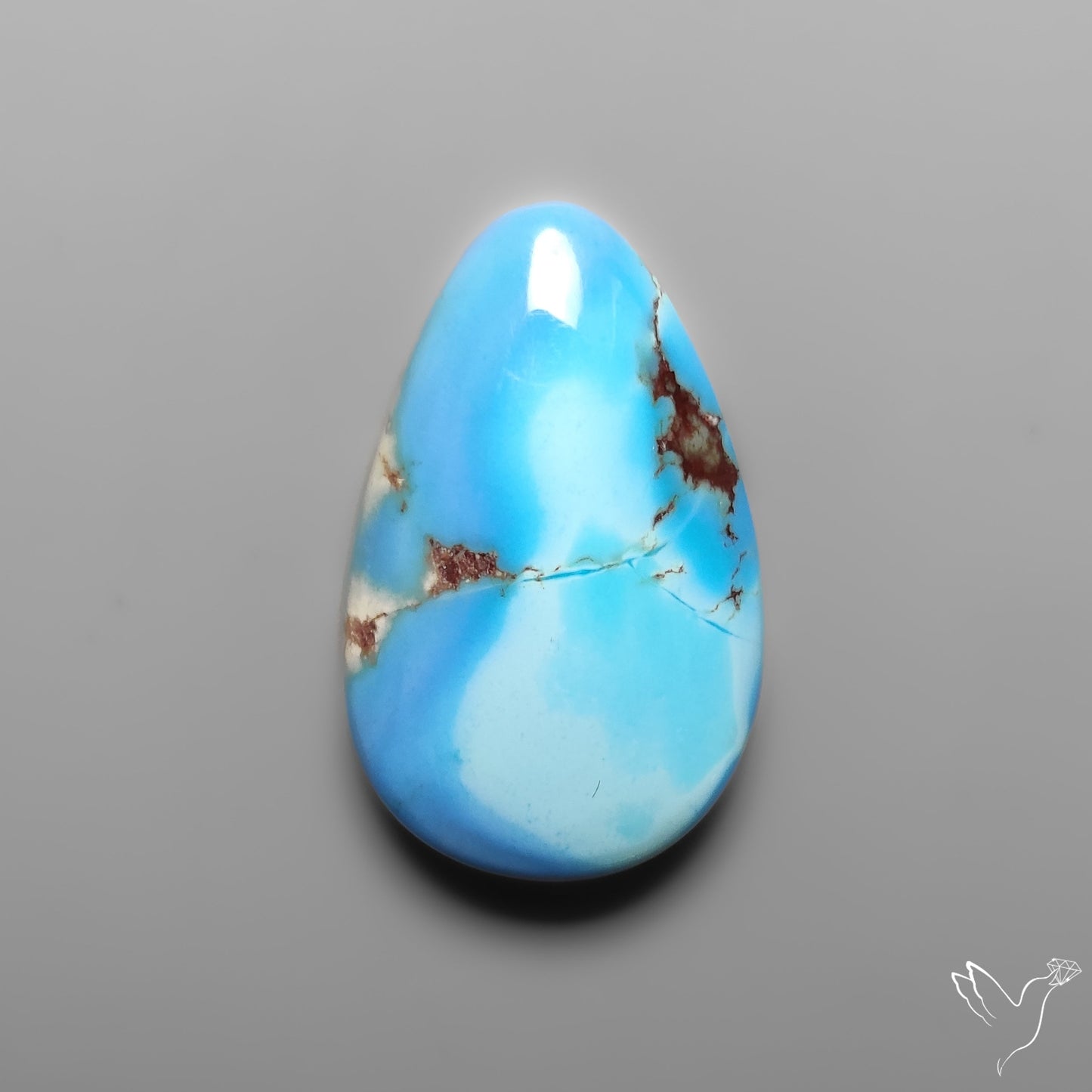 Golden Hill Turquoise Rare Top Grade Cabochon