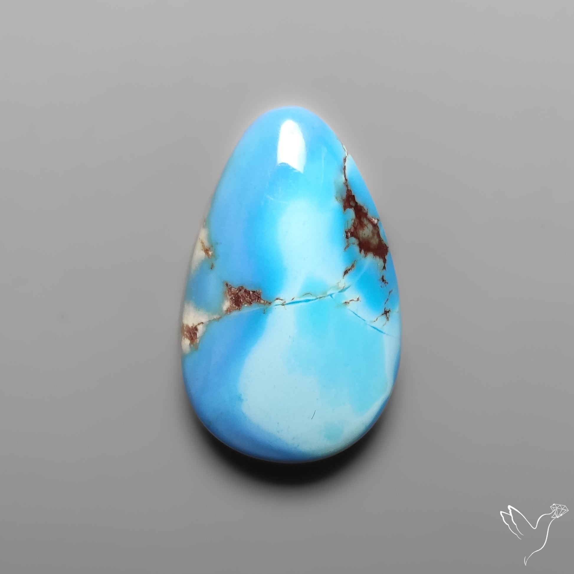 Golden Hill Turquoise Rare Top Grade Cabochon