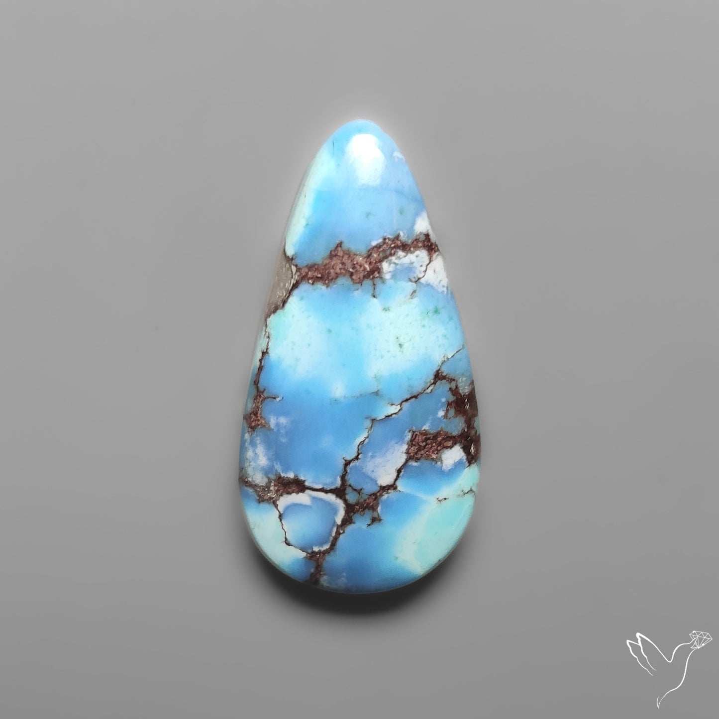 Golden Hill Turquoise Rare Top Grade Cabochon