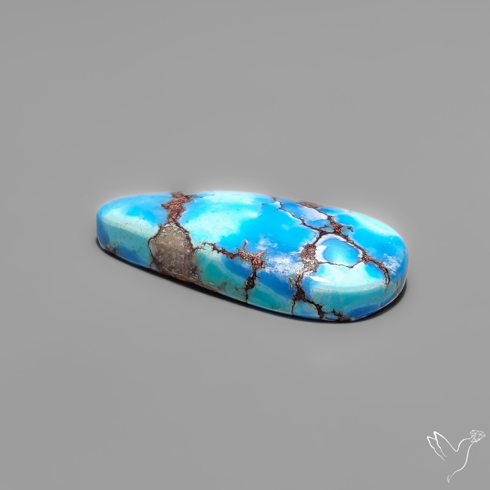 Golden Hill Turquoise Rare Top Grade Cabochon