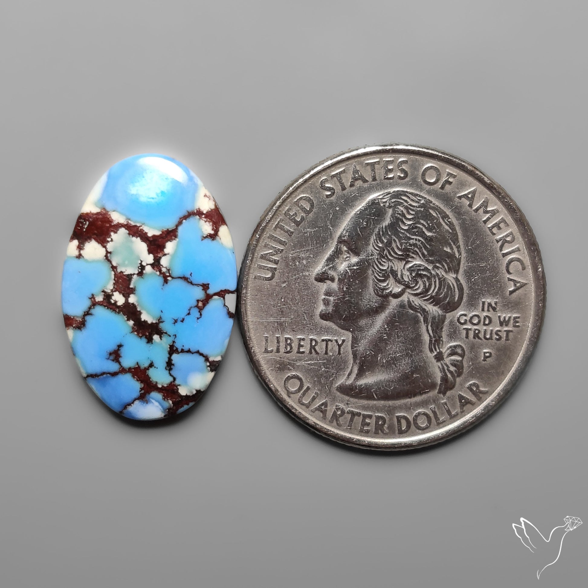 Golden Hill Turquoise Rare Top Grade Cabochon