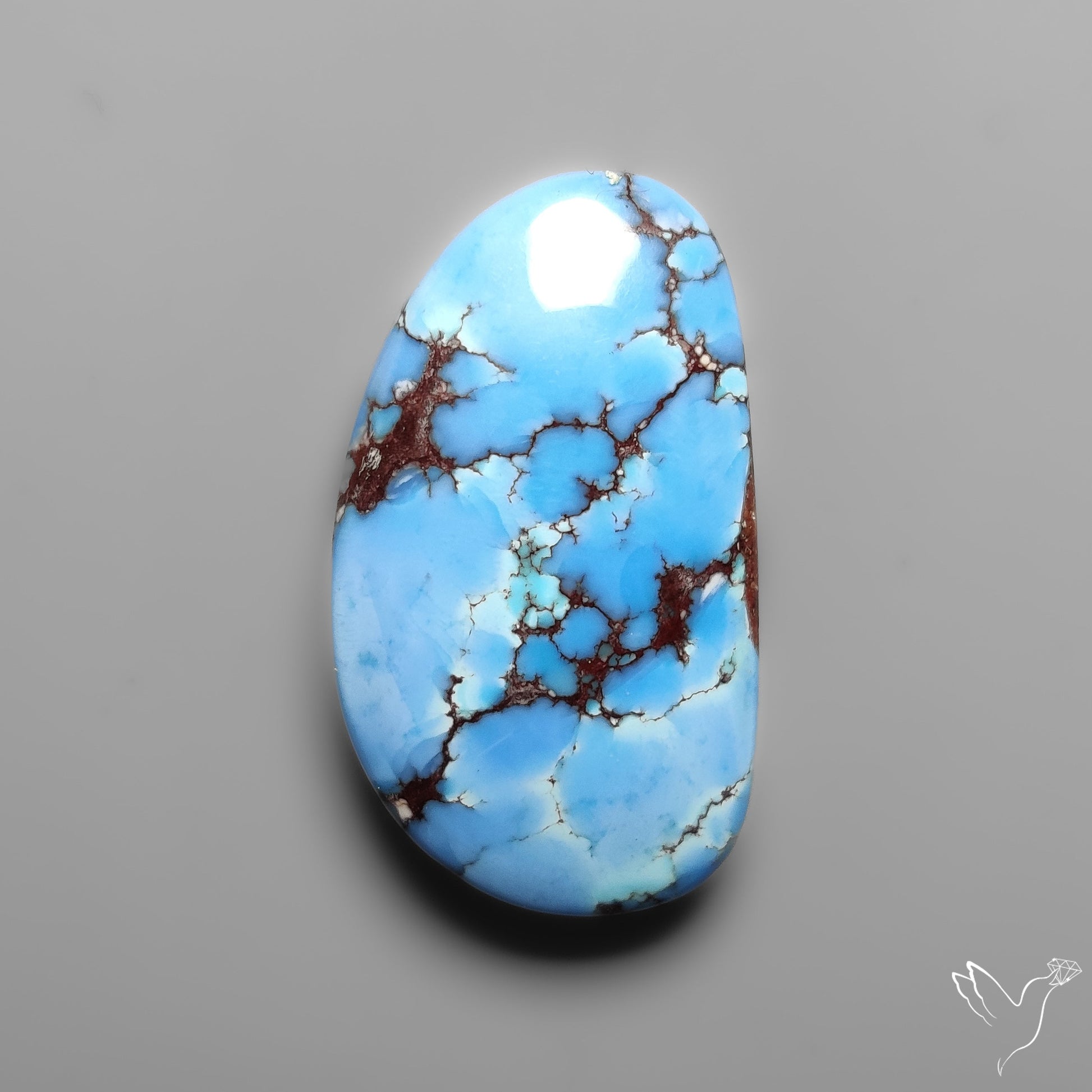 Golden Hill Turquoise Rare Top Grade Cabochon