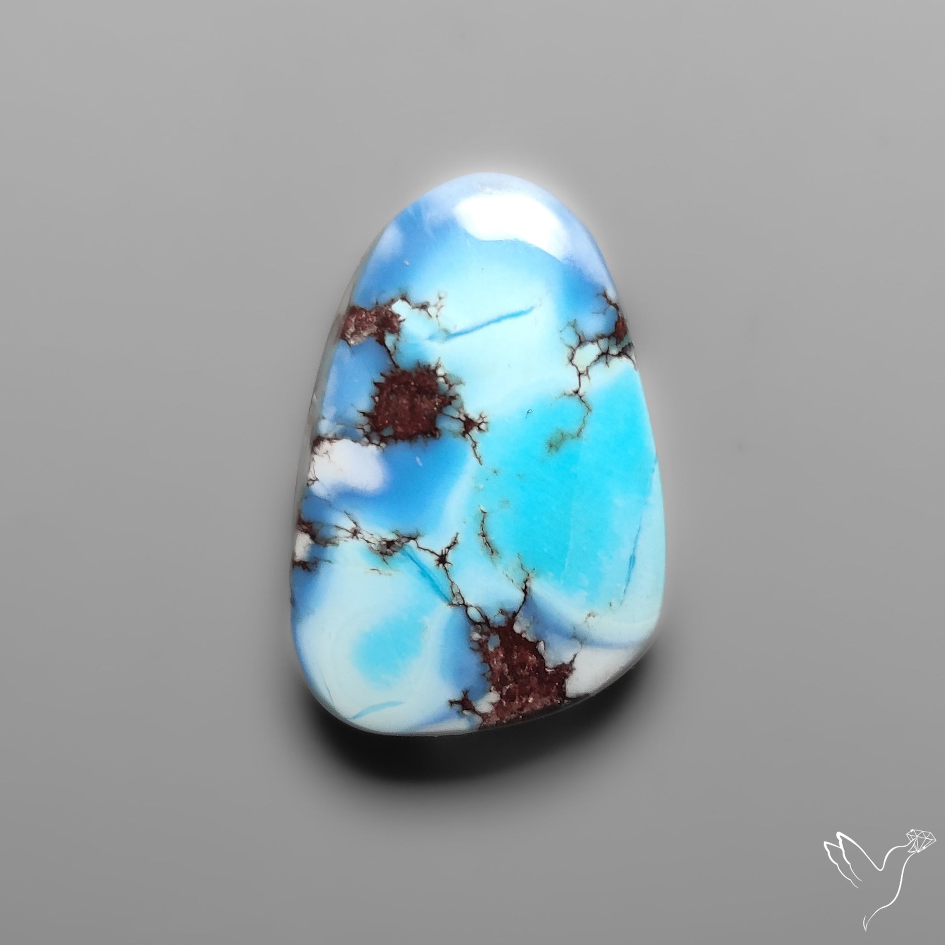 Golden Hill Turquoise Rare Top Grade Cabochon
