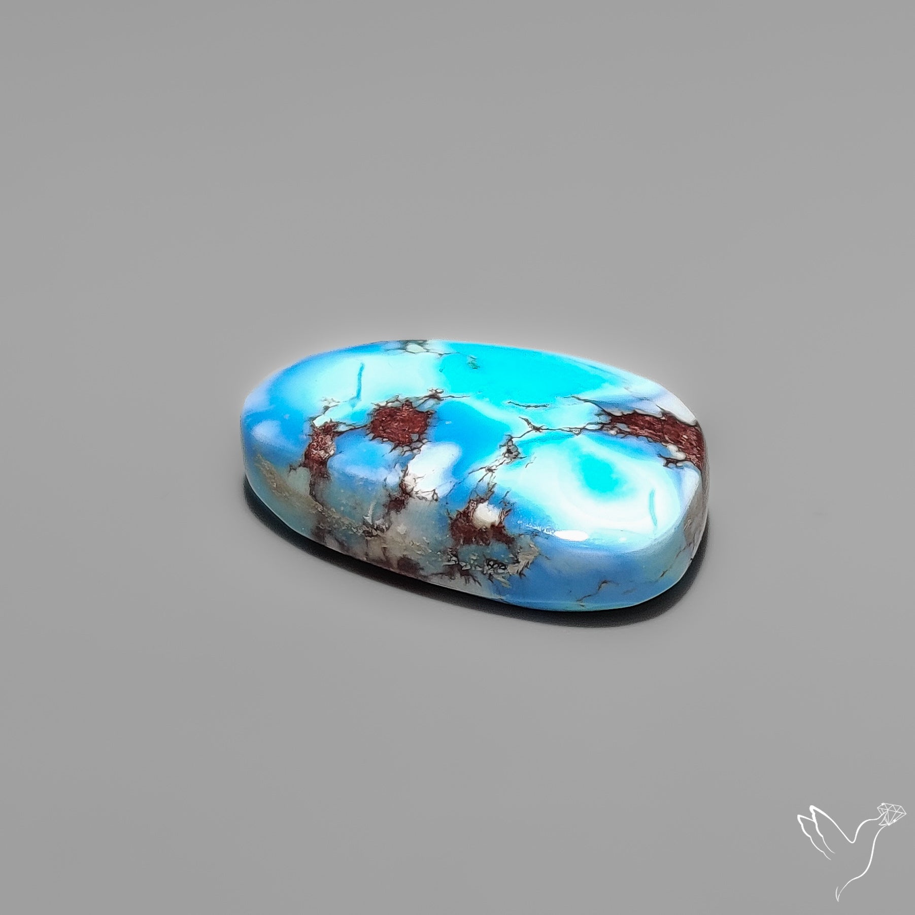 Golden Hill Turquoise Rare Top Grade Cabochon