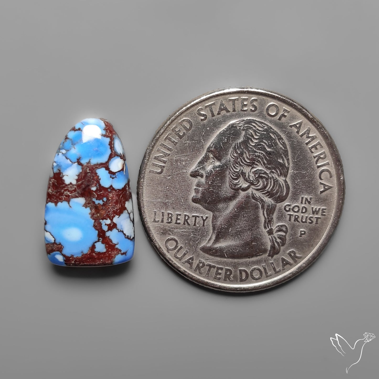 Golden Hill Turquoise Rare Top Grade Cabochon