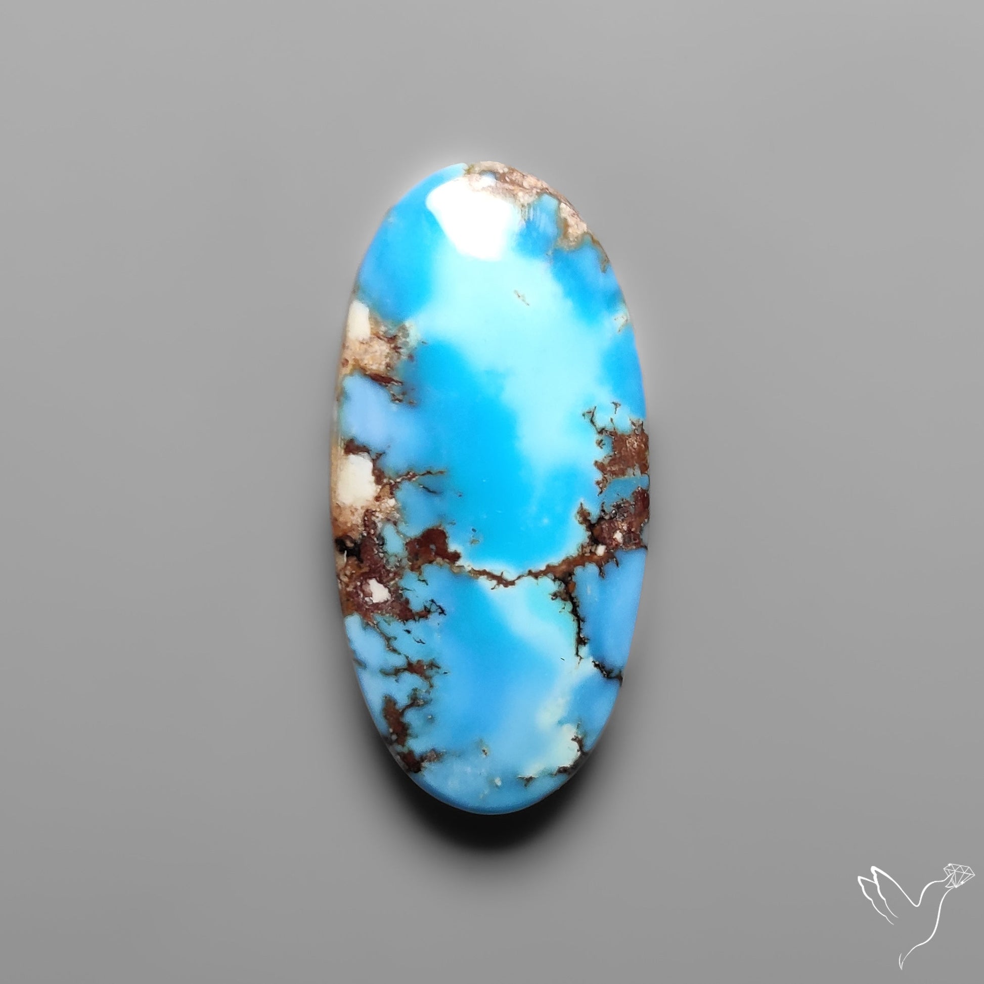 Golden Hill Turquoise Rare Top Grade Cabochon