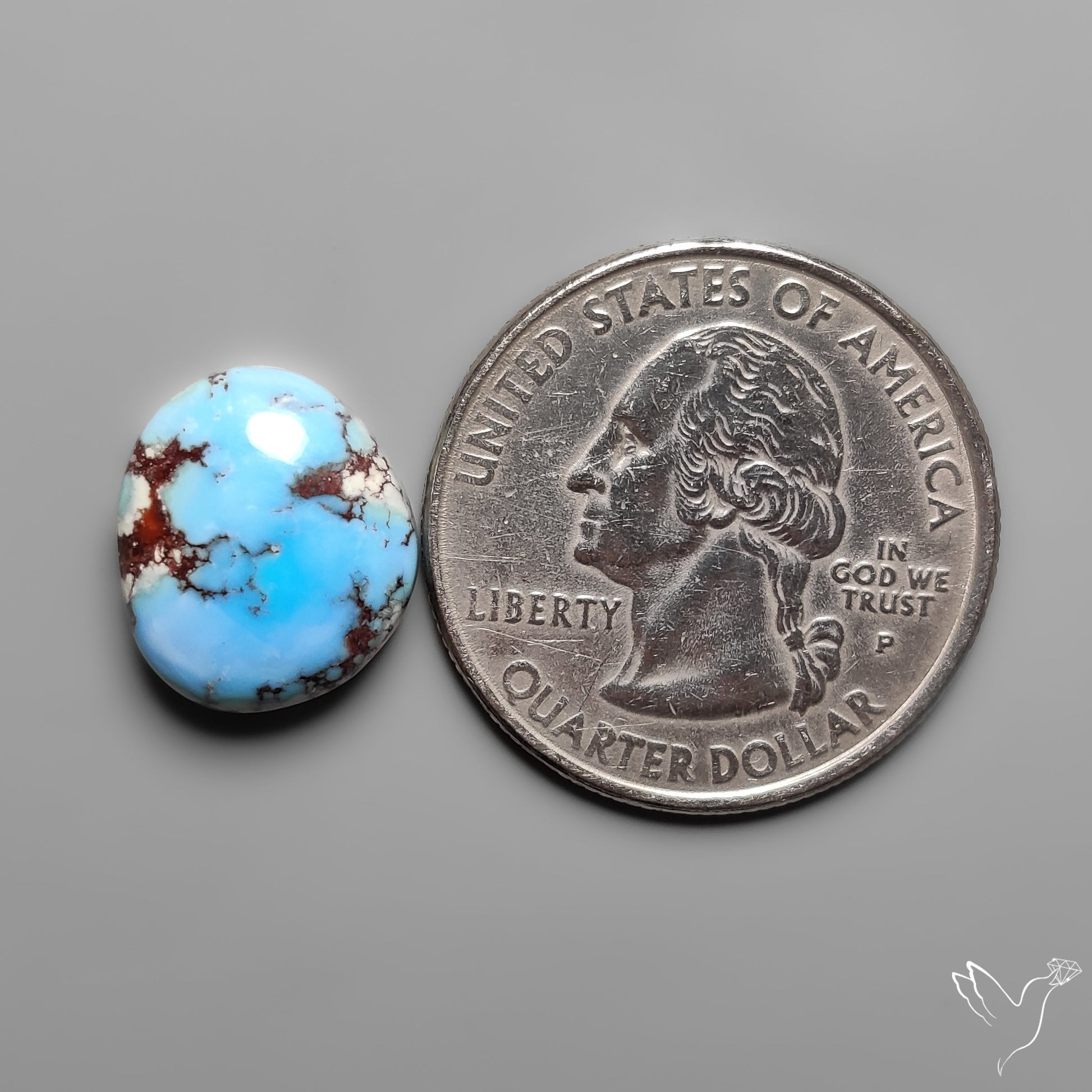 Golden Hill Turquoise Rare Top Grade Cabochon