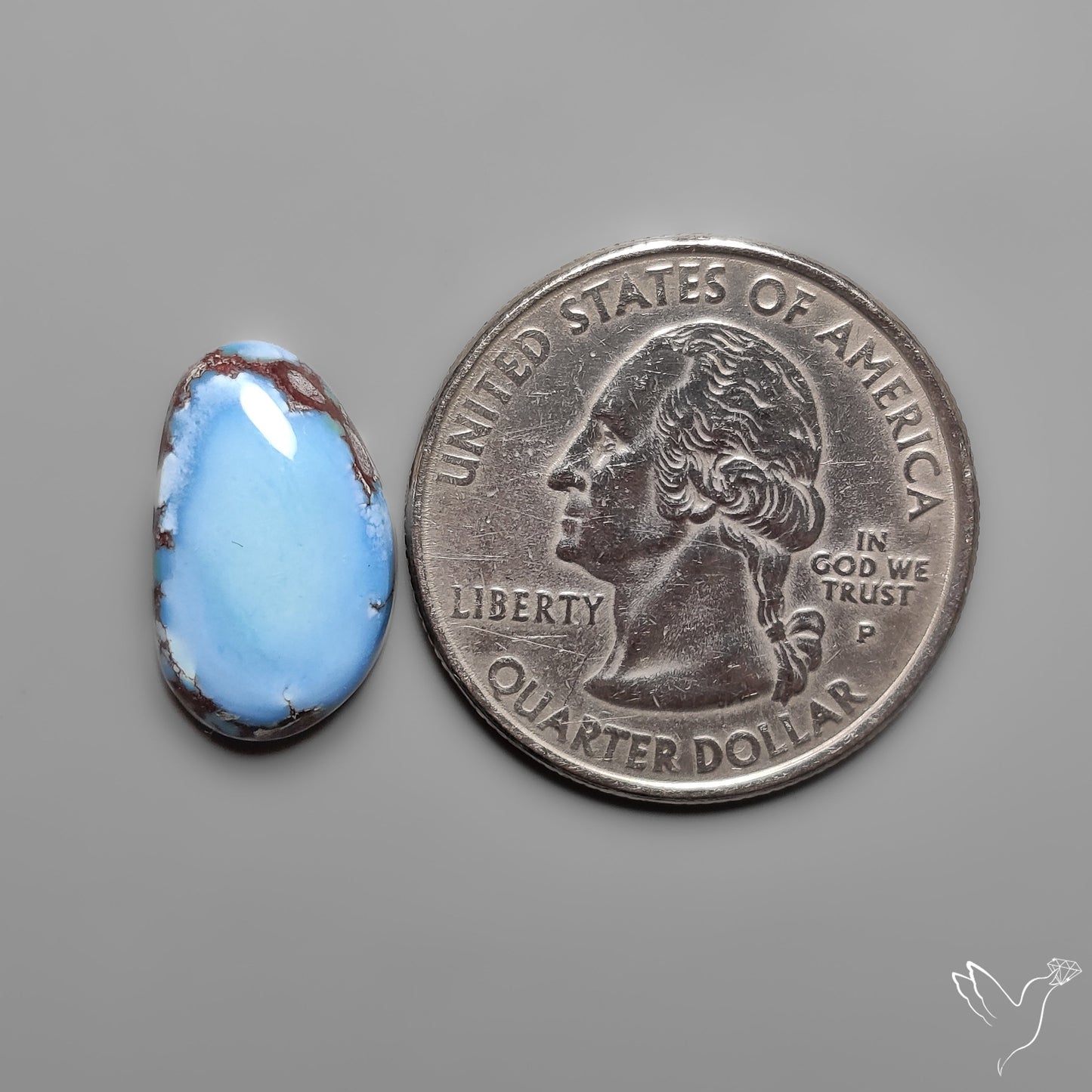 Golden Hill Turquoise Rare Top Grade Cabochon