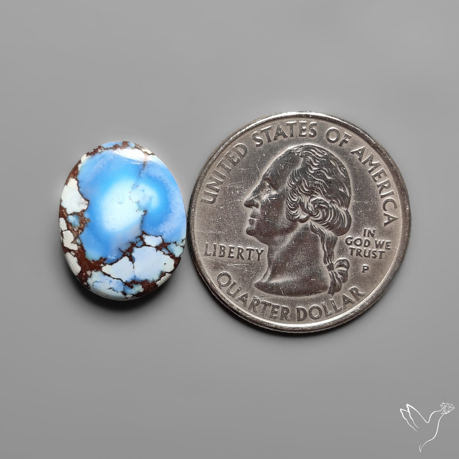 Golden Hill Turquoise Rare Top Grade Cabochon