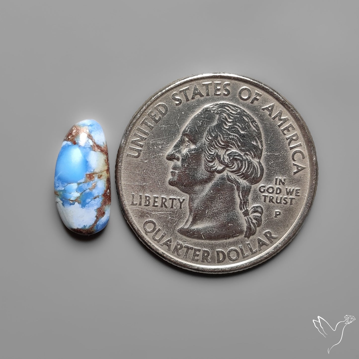 Golden Hill Turquoise Rare Top Grade Cabochon