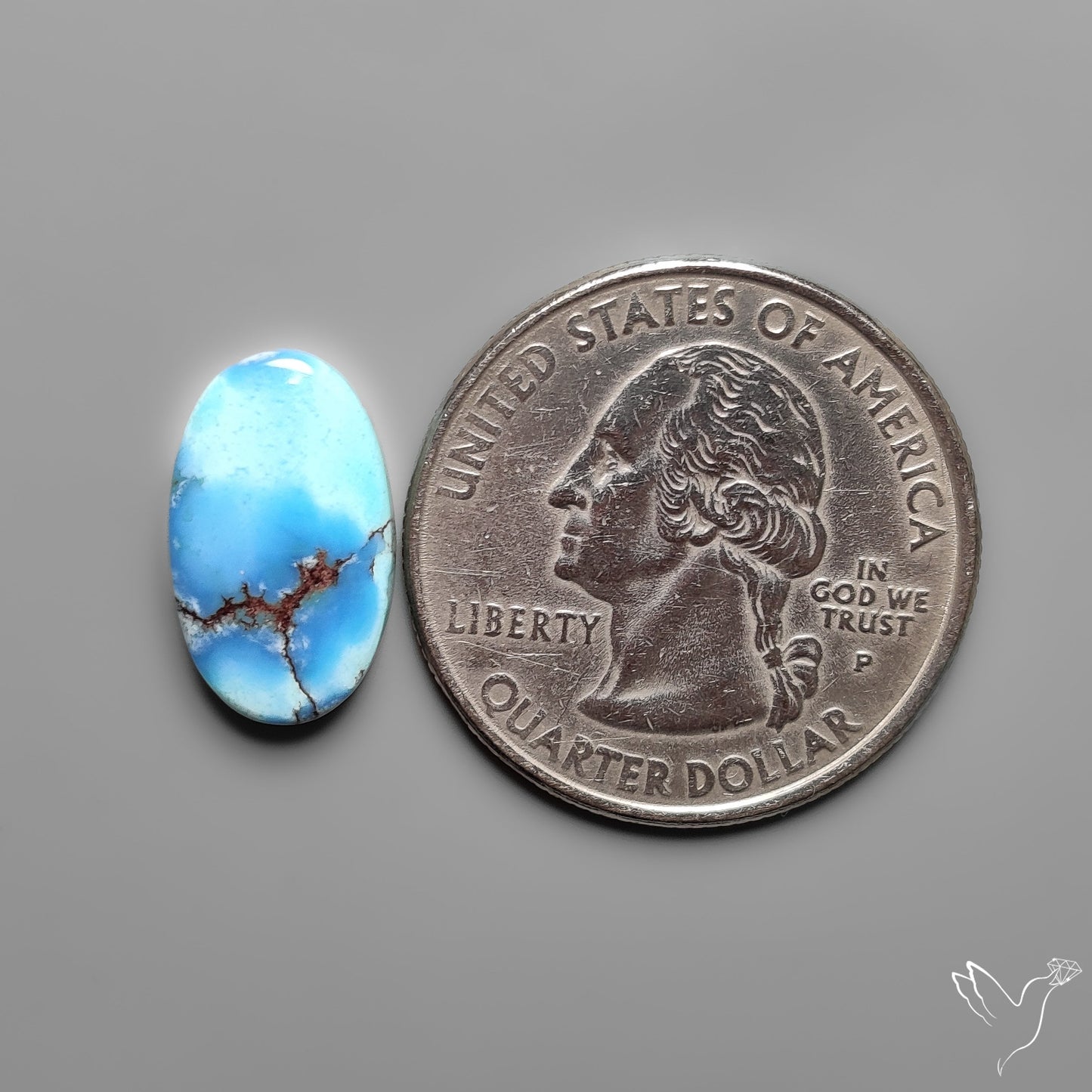 Golden Hill Turquoise Rare Top Grade Cabochon