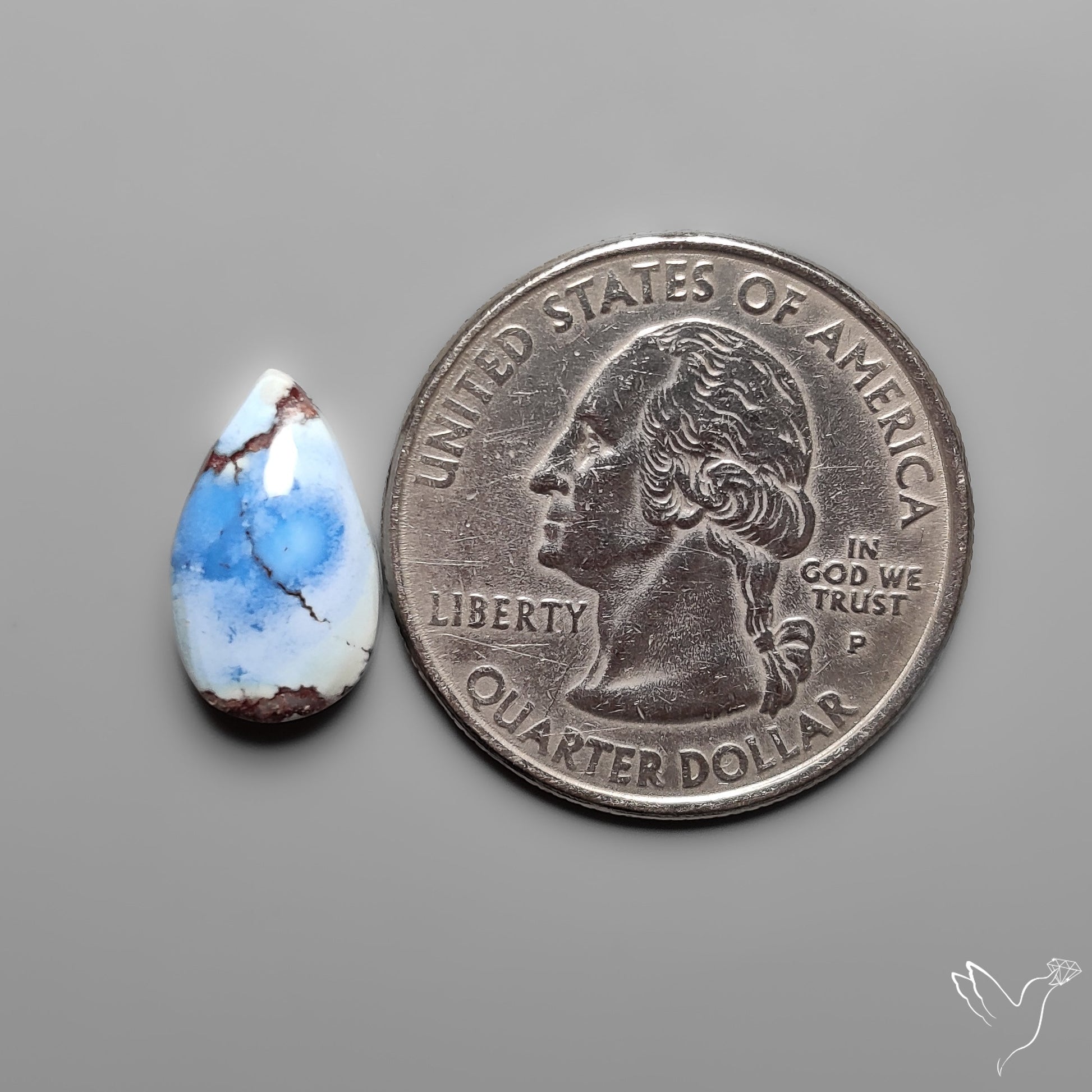 Golden Hill Turquoise Rare Top Grade Cabochon