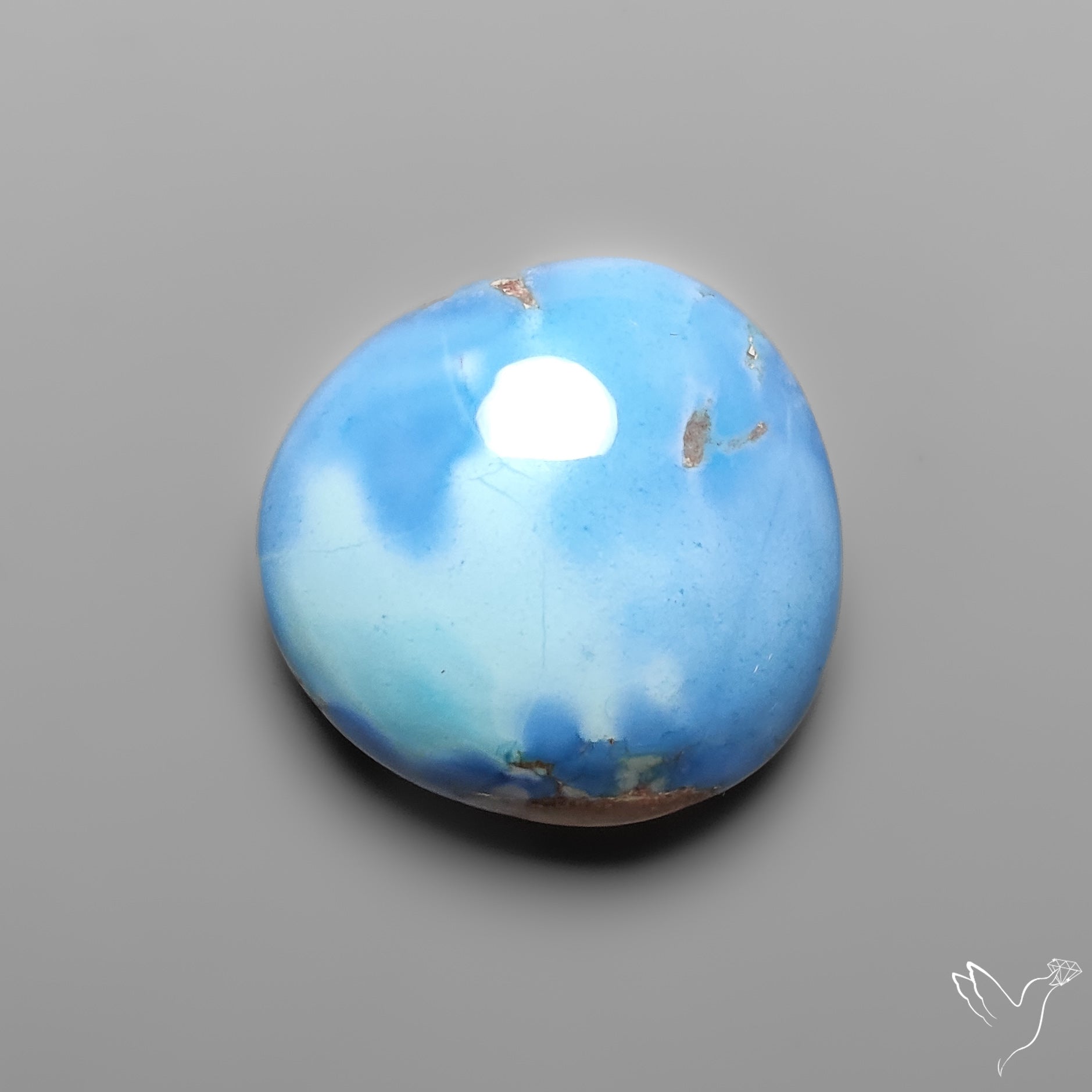 Golden Hill Turquoise Rare Top Grade Cabochon