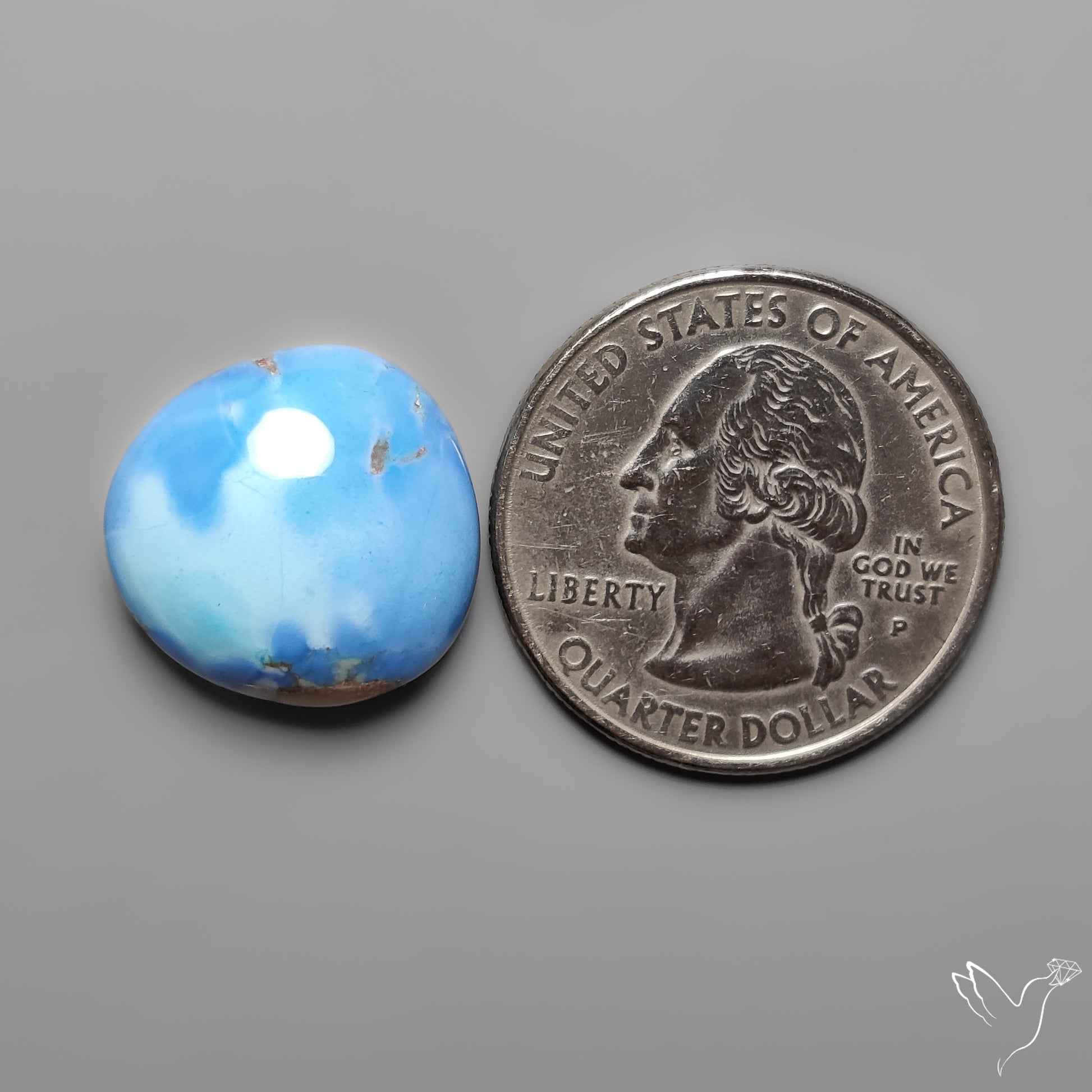 Golden Hill Turquoise Rare Top Grade Cabochon