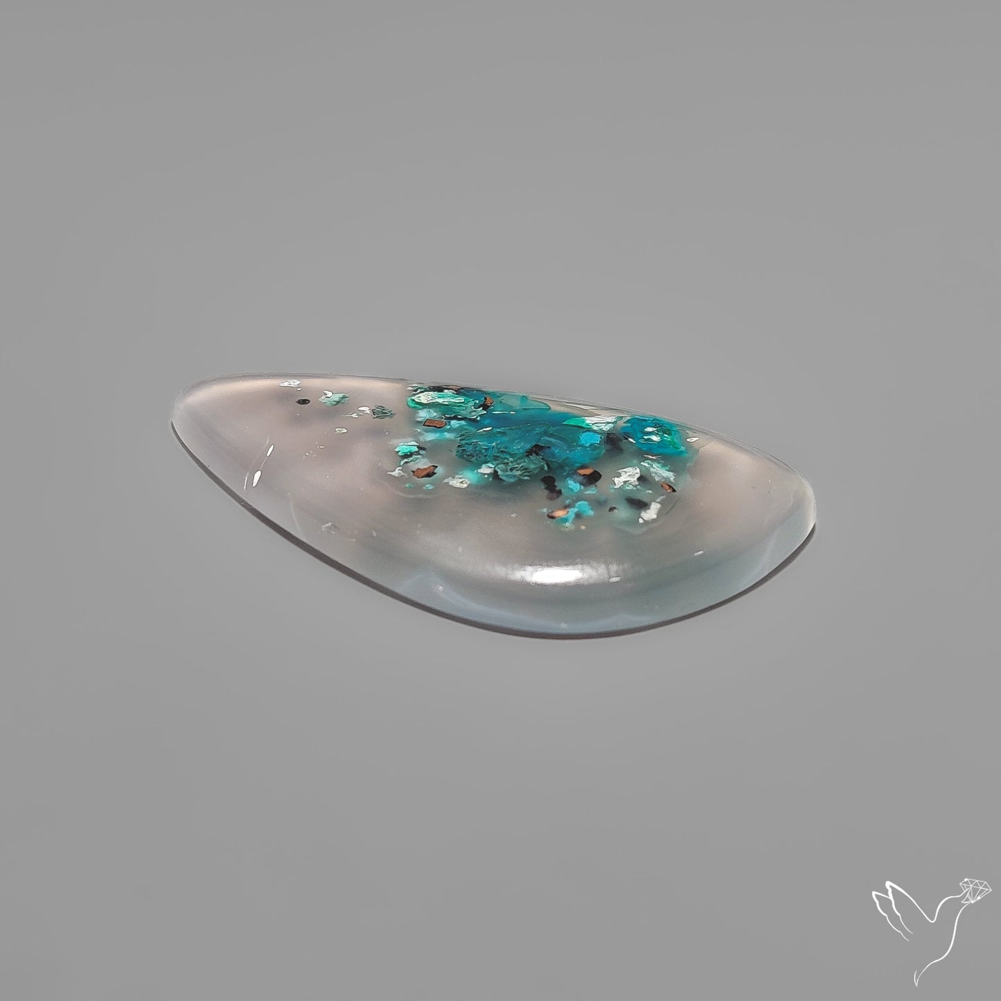 Confetti Gem Chrysocolla Cabochon from Arizona