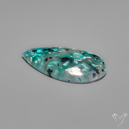 Confetti Gem Chrysocolla Cabochon from Arizona
